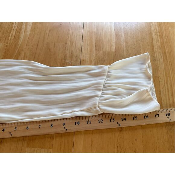 A New Day Flounce Long Sleeve V-Neck Ruffle Wrap Blouse SZ S NWT - Picture 9 of 13